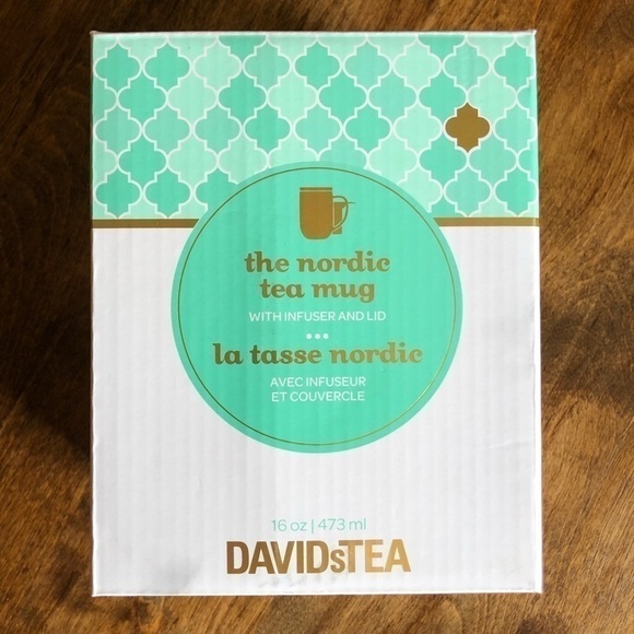 𝅺DAVID’S tea Nordic mosaic tea mug/ infuser NEW - Picture 2 of 2